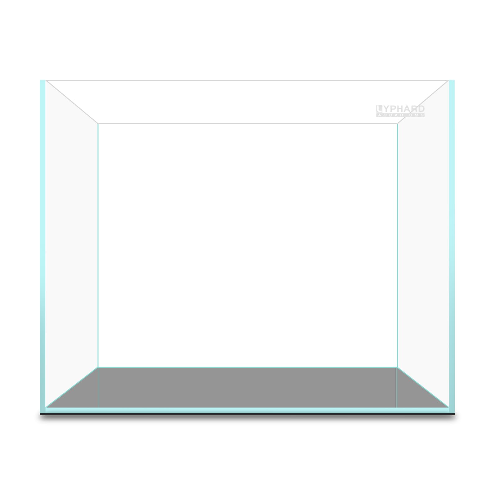 Acuario LYPHARD AQUARIUMS sin bordes para una vista continua.