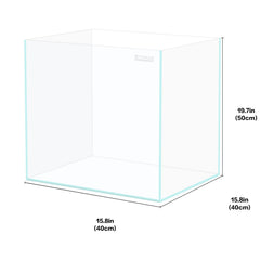 Acuario LYPHARD AQUARIUMS con vidrio bajo hierro ultra claro para visualización nítida.