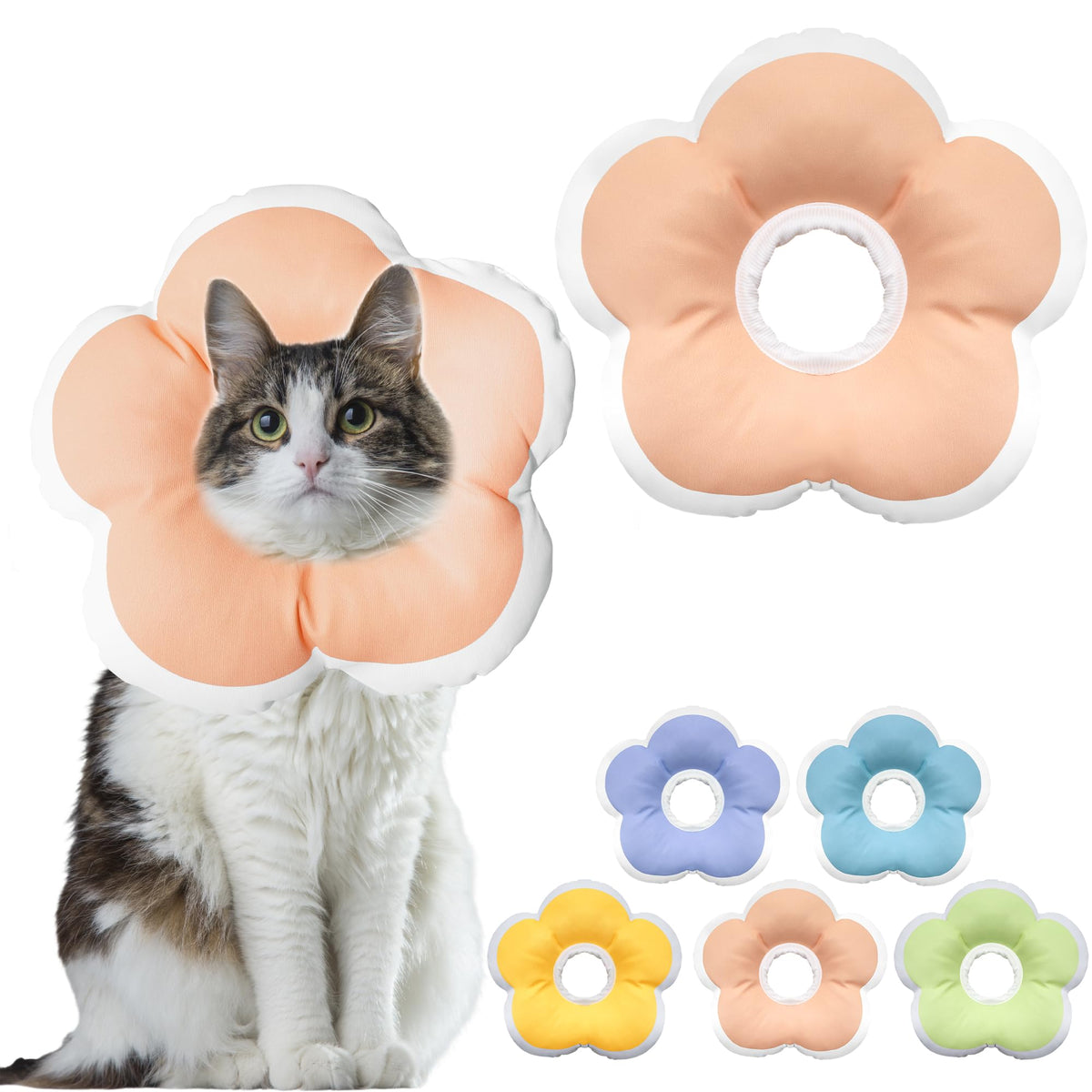 Maalgic cono suave gato pastel naranja grande: cómodo para recuperación.