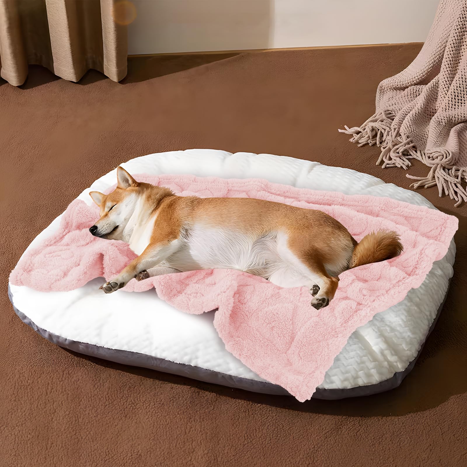 MACEVIA manta suave para cama de mascotas, noches más confortables.