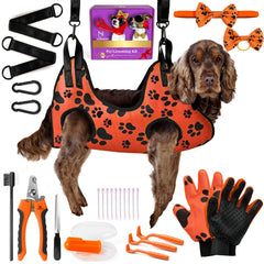 MAcosiness hamaca de grooming para mascotas; visual central para cuidado cómodo y seguro.
