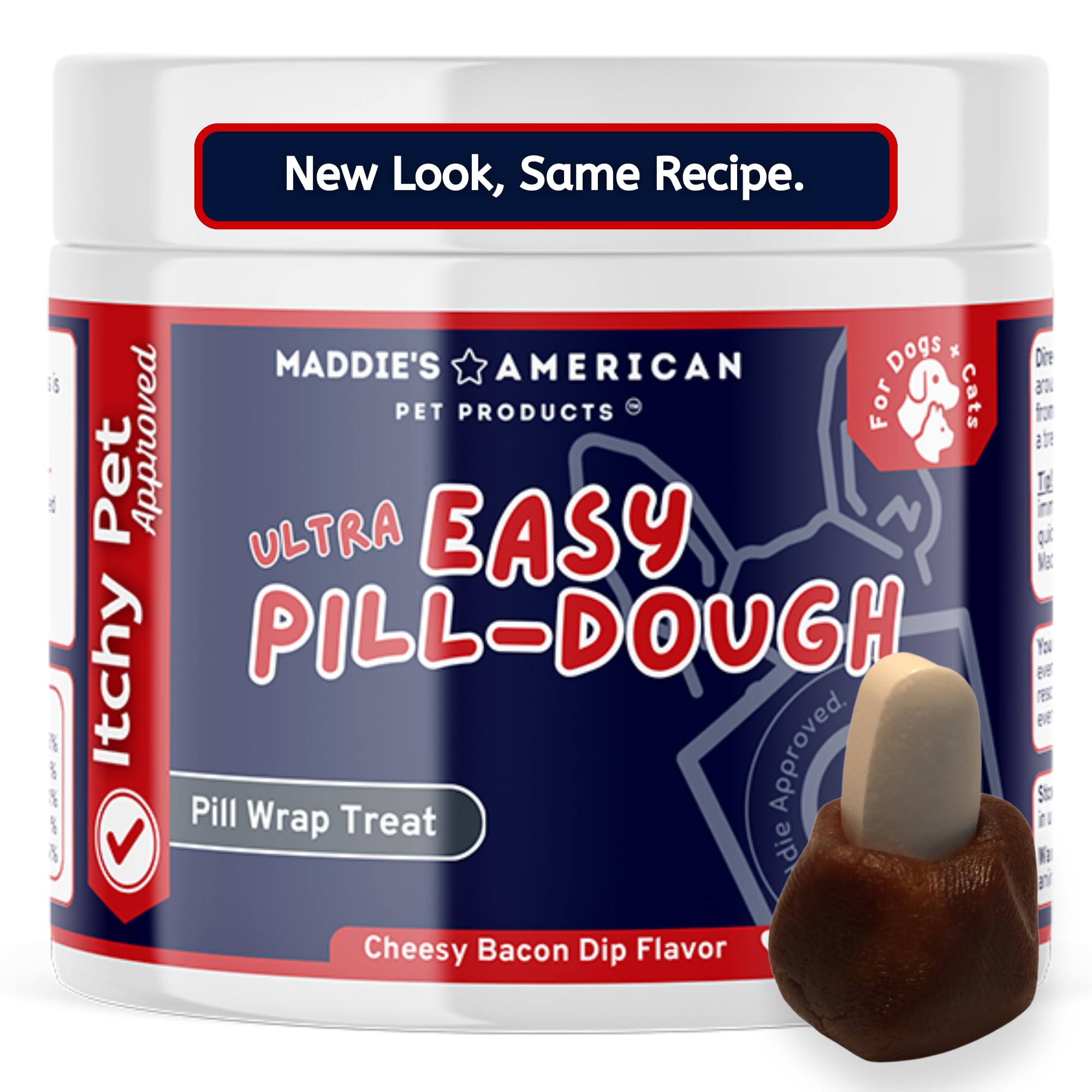 Maddie's Easy Pill Wrap envuelve una pastilla para facilitar la administración diaria