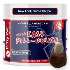 Maddie's Easy Pill Wrap envuelve una pastilla para facilitar la administración diaria