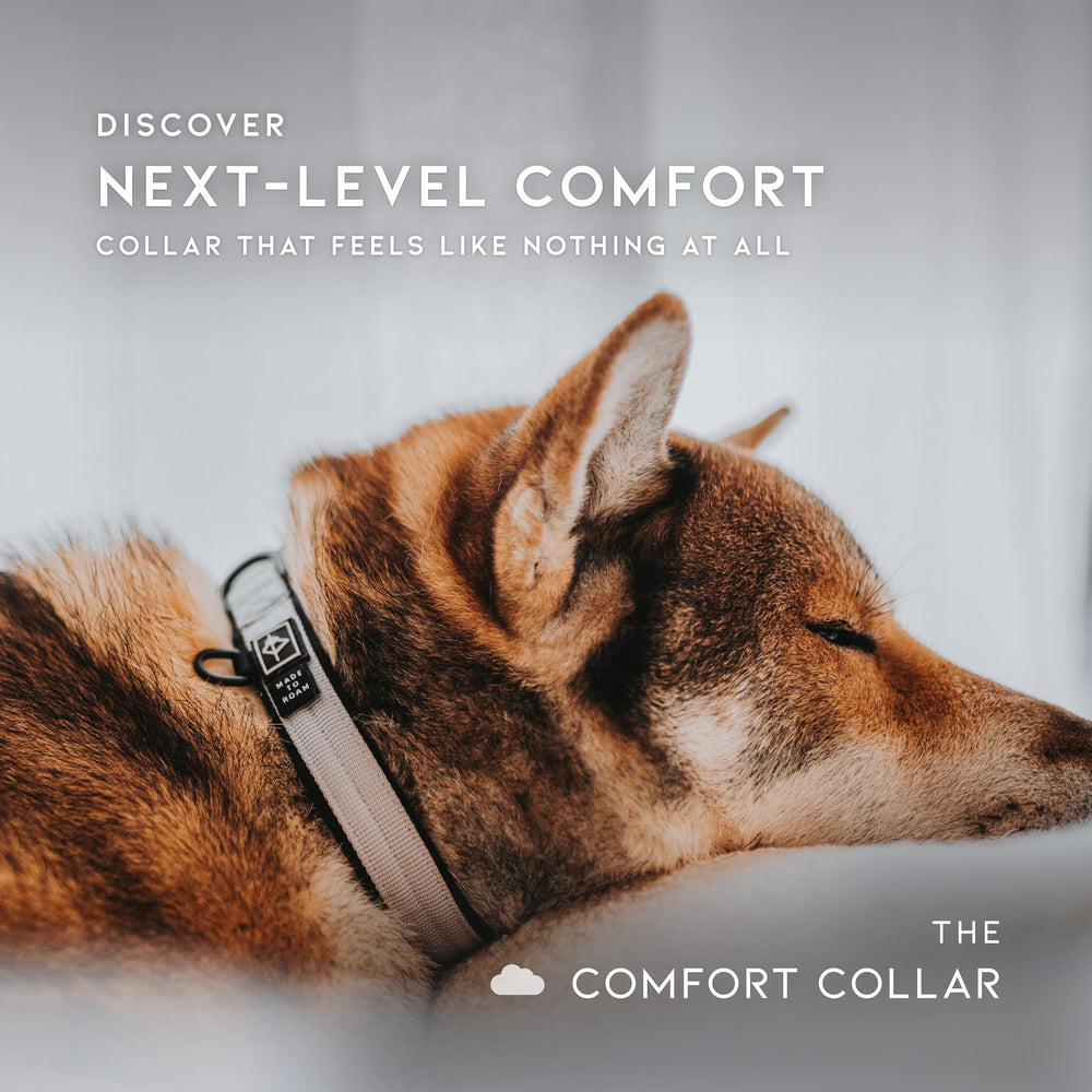 MADE TO ROAM Comfort Collar: ajuste cómodo y versátil para tallas.