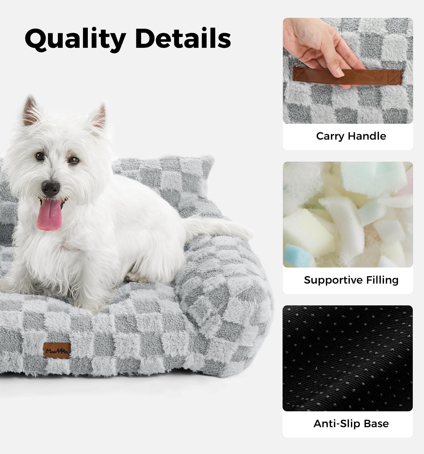 Base antideslizante de Made4Pets para evitar deslizamientos.
