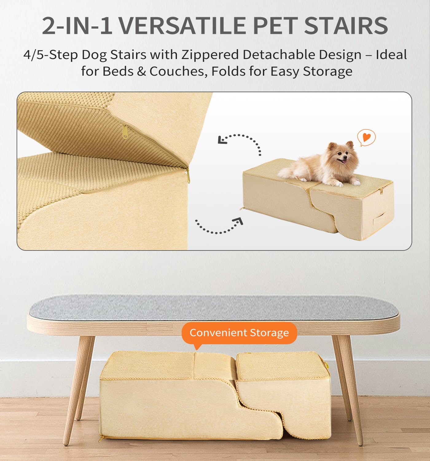 Especificaciones de 5 pasos de Made4Pets para alturas adecuadas