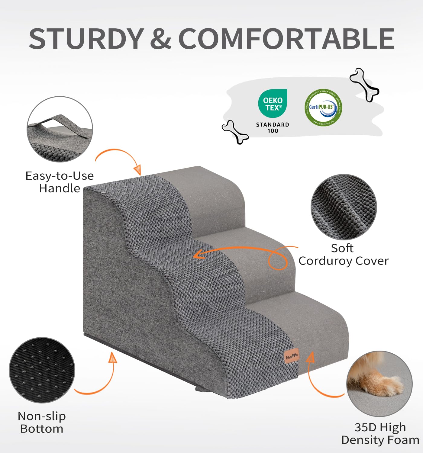 Made4Pets funda lavable facilita la limpieza manteniendo las escaleras frescas