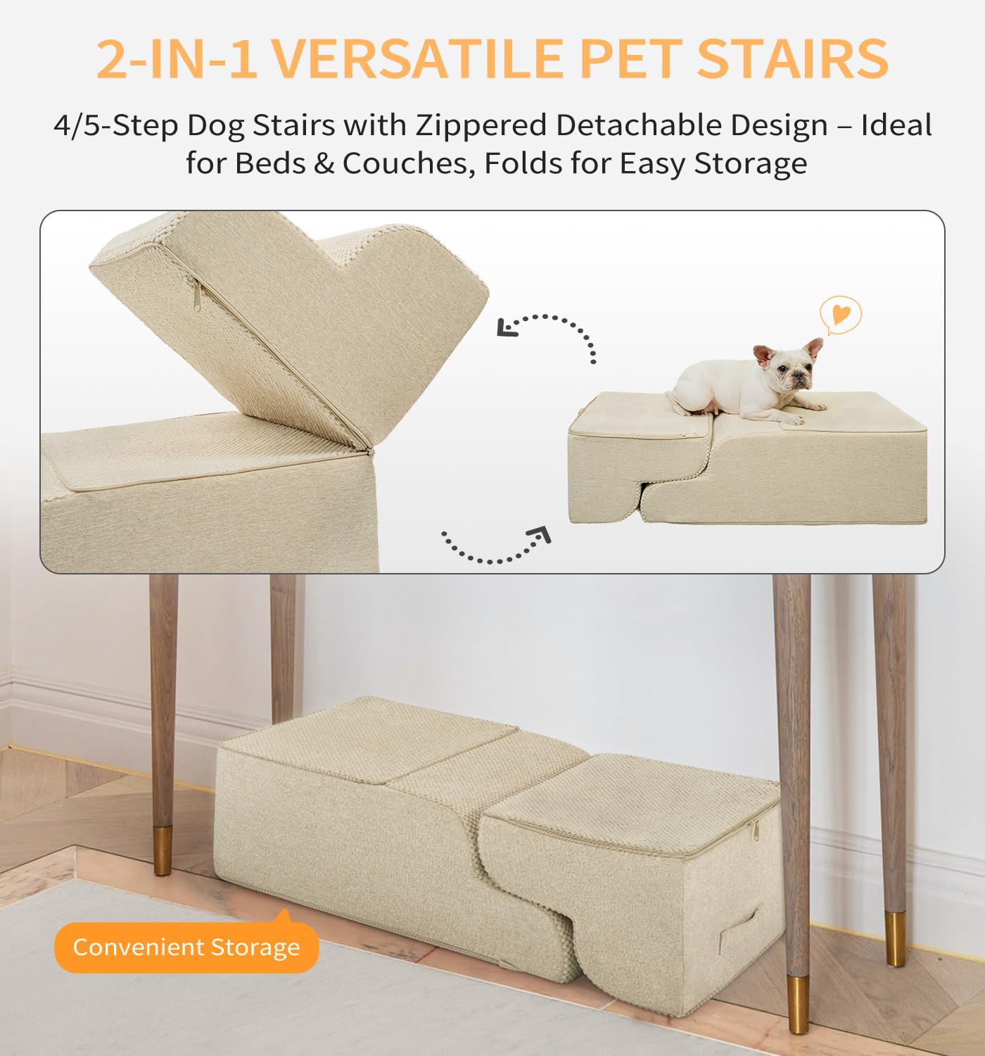 Made4Pets escalera para subir a sofá con facilidad.