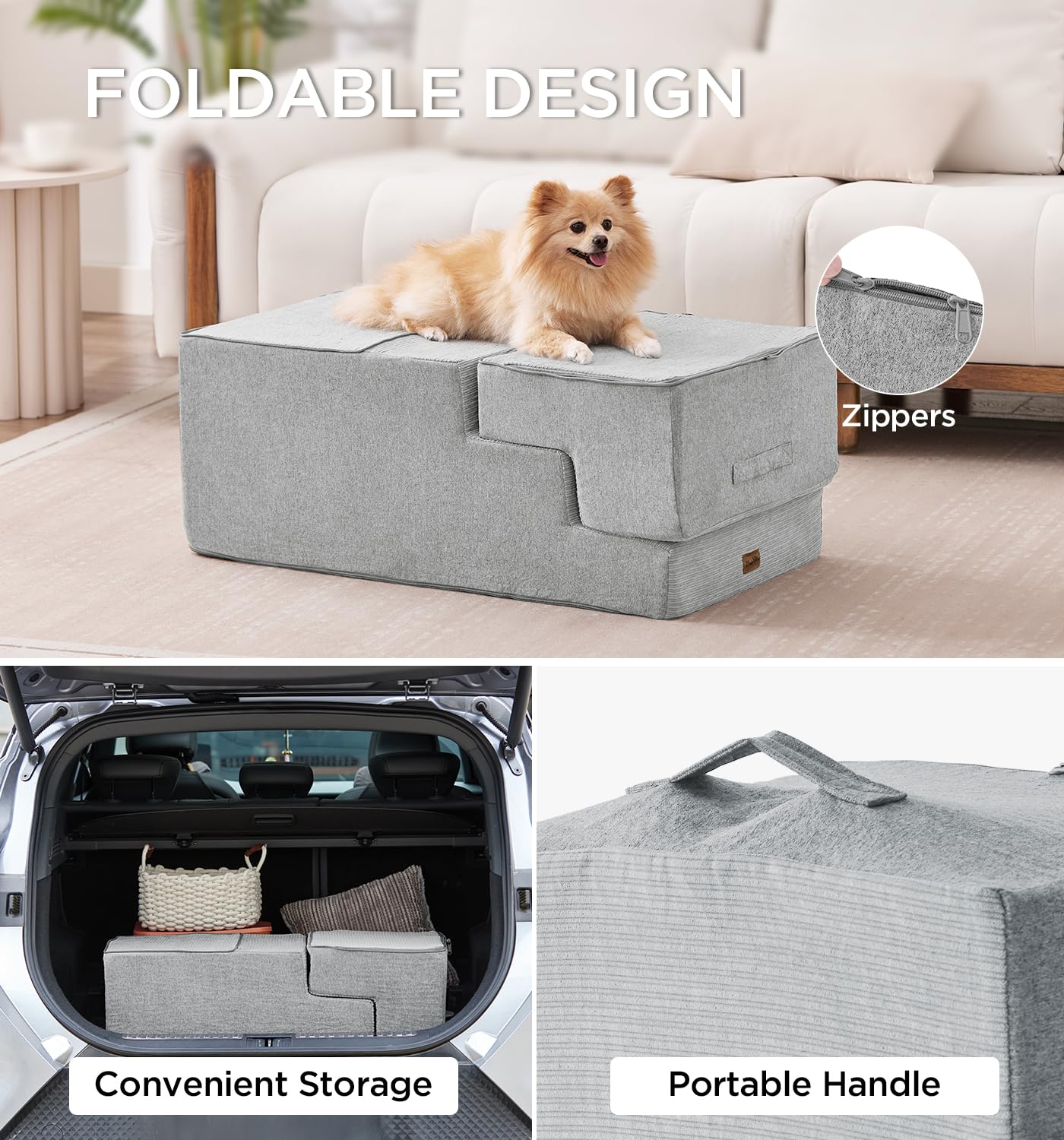 Made4Pets base antideslizante mejora la seguridad al subir.