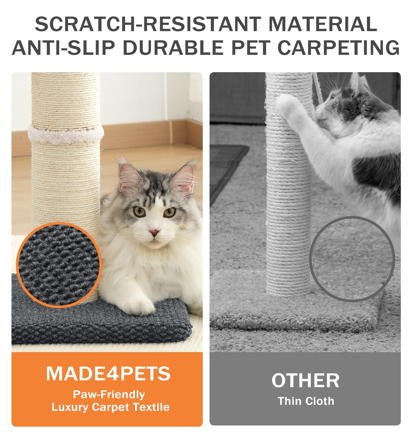 MADE 4 PETS estructura duradera para uso diario en interiores.