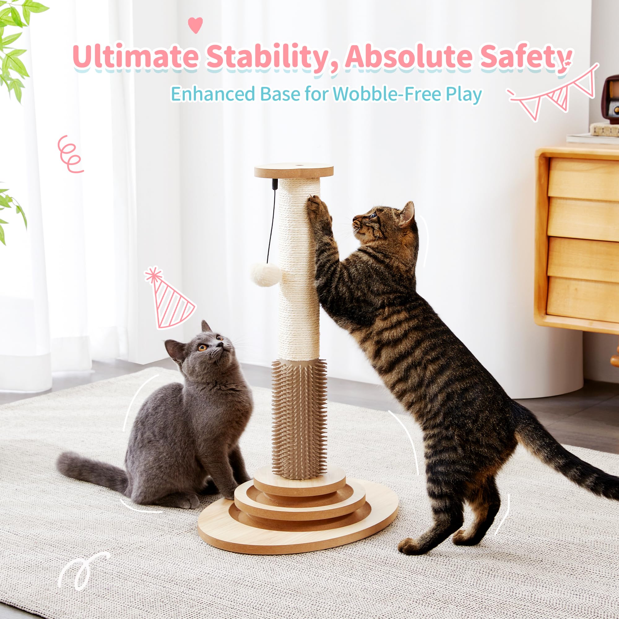 Made4Pets mecanismo giro; juguetes interactivos para curiosidad felina.