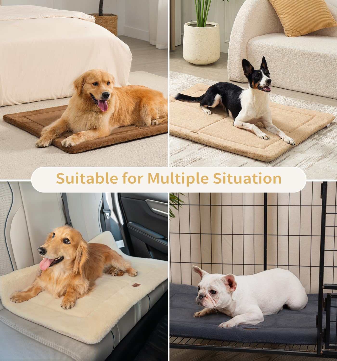 MADE 4 PETS lavado a máquina para cama de perro grande, mantenimiento sencillo