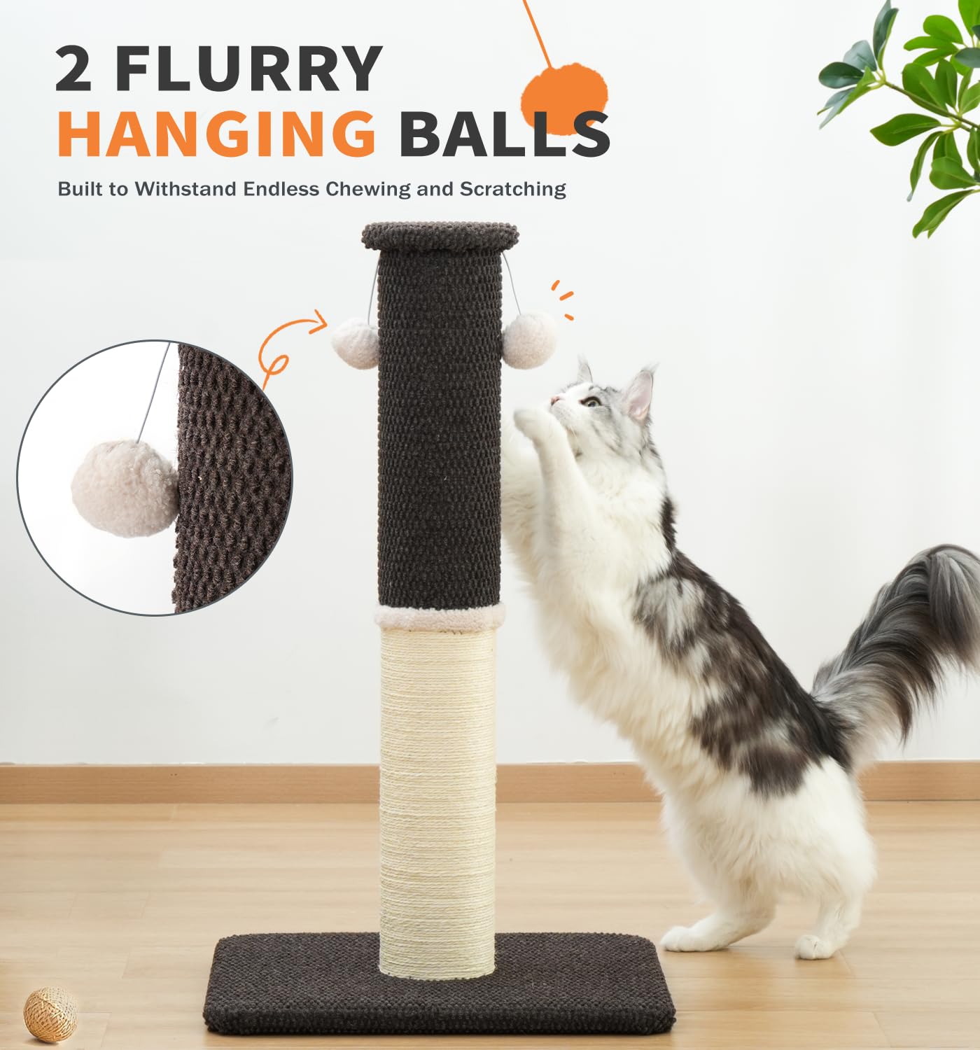Made4Pets post rascar gato diseño estable para uso diario