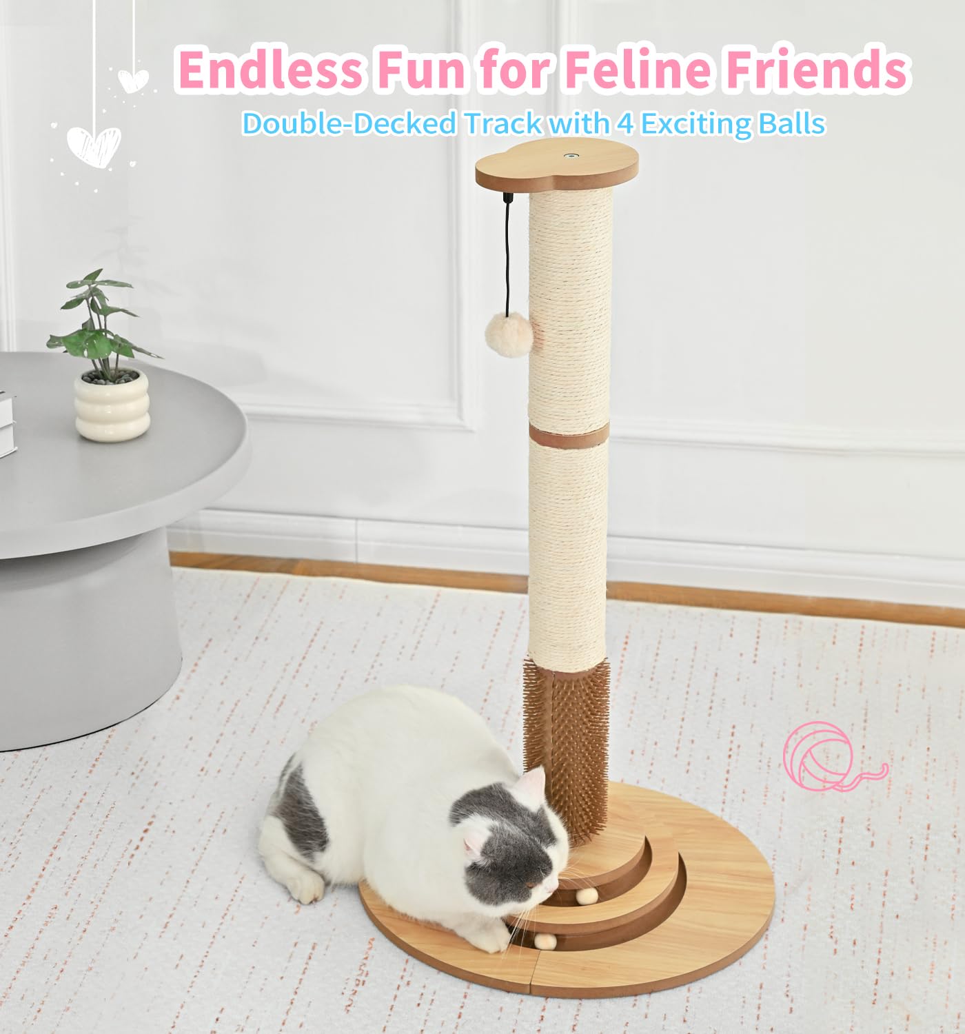 Made4Pets protege muebles al ofrecer espacio de rascar dedicado.
