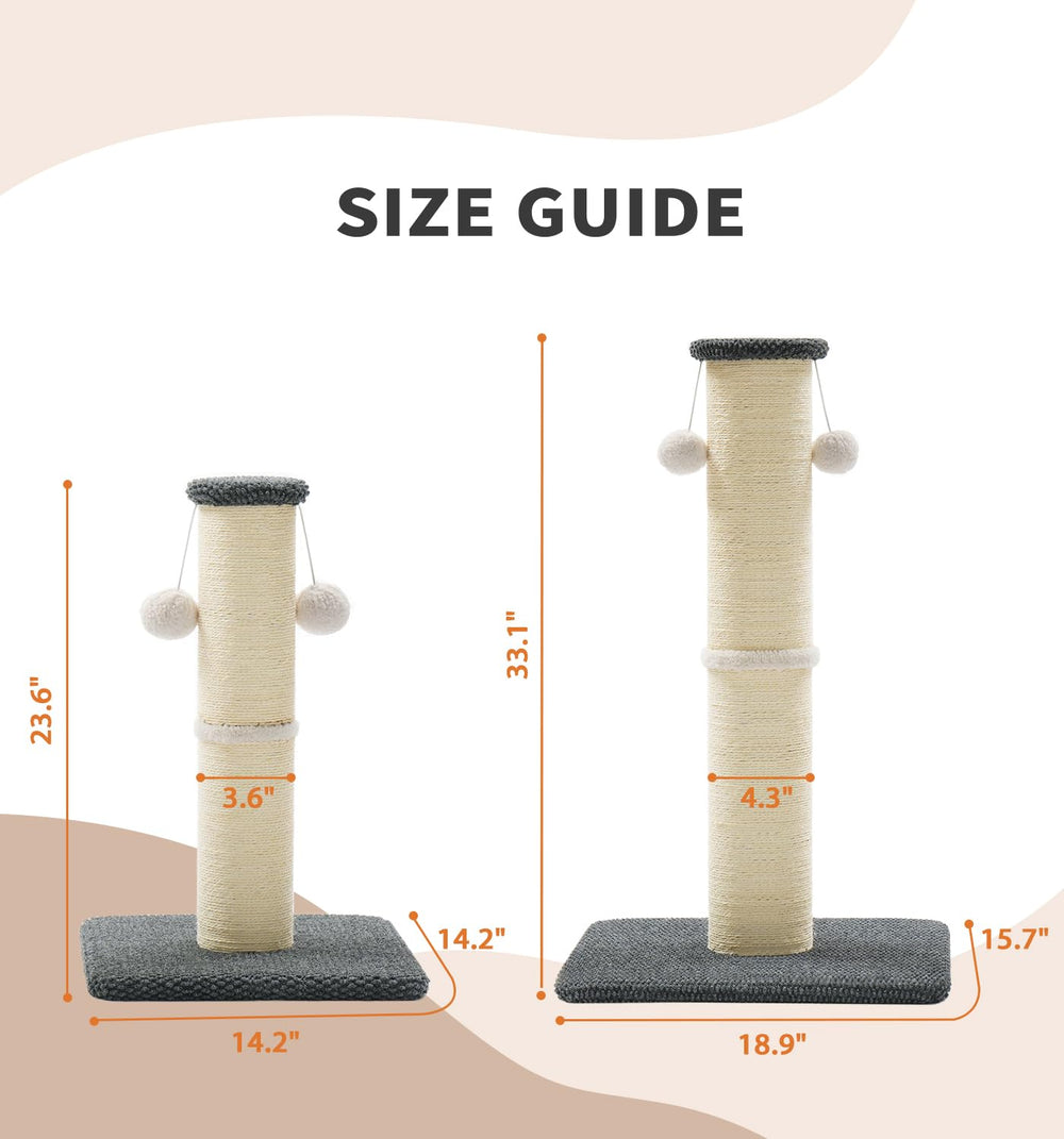 MADE 4 PETS rascador vertical alto para gatos adultos.