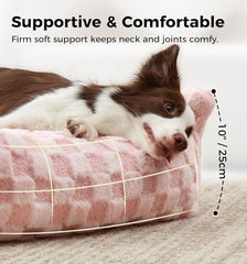 Made4Pets sillon perro-bordes elevados: soporte cómodo para acurrucarse.