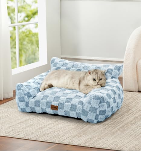 Made4Pets Sofá Gato Pelo Sintético Cuadrado: acolchado cálido para siestas.