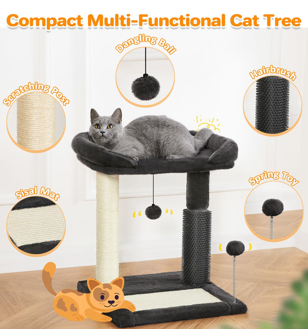 Made4Pets torre-gato-4en1 lateral: visión completa para observar y jugar.