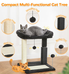 Made4Pets torre-gato-4en1 lateral: visión completa para observar y jugar.