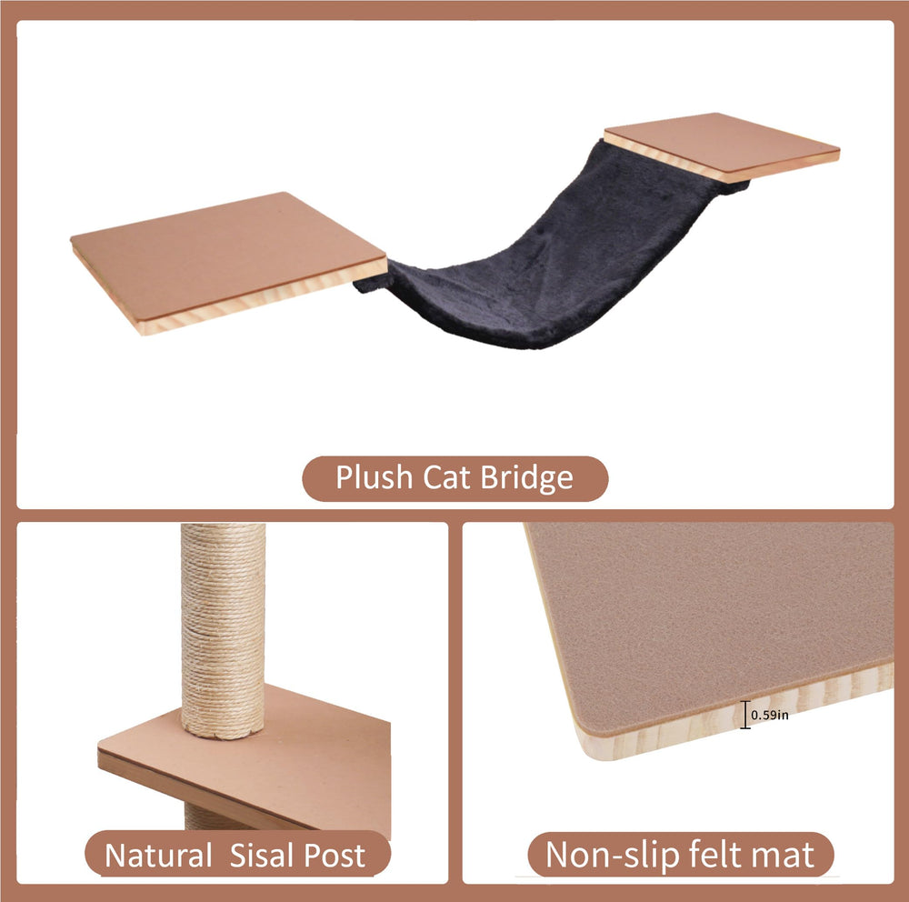 MADNIU escalones para gatos, acceso fácil a alturas y exploración