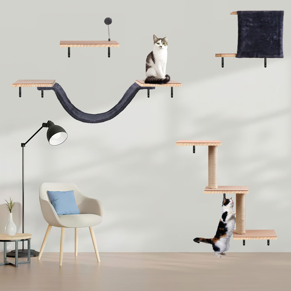 MADNIU sistema mural completo, configura espacios verticales para gatos