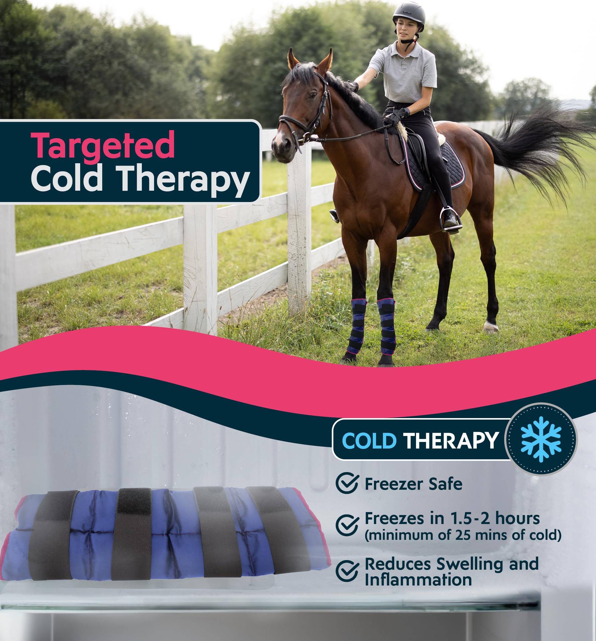 Magic Gel caballo exterior durable diseñado para uso diario.