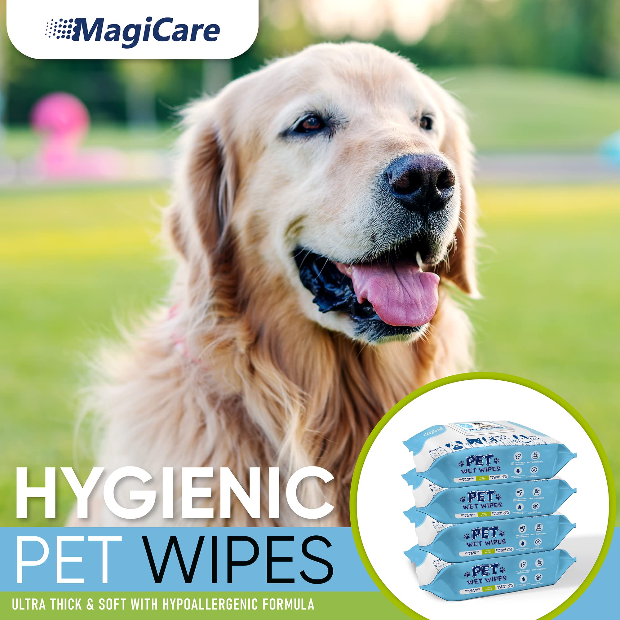 MAGICARE toallitas sin fragancia para uso diario en mascotas