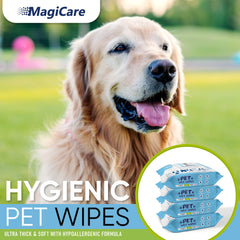 MAGICARE toallitas sin fragancia para uso diario en mascotas