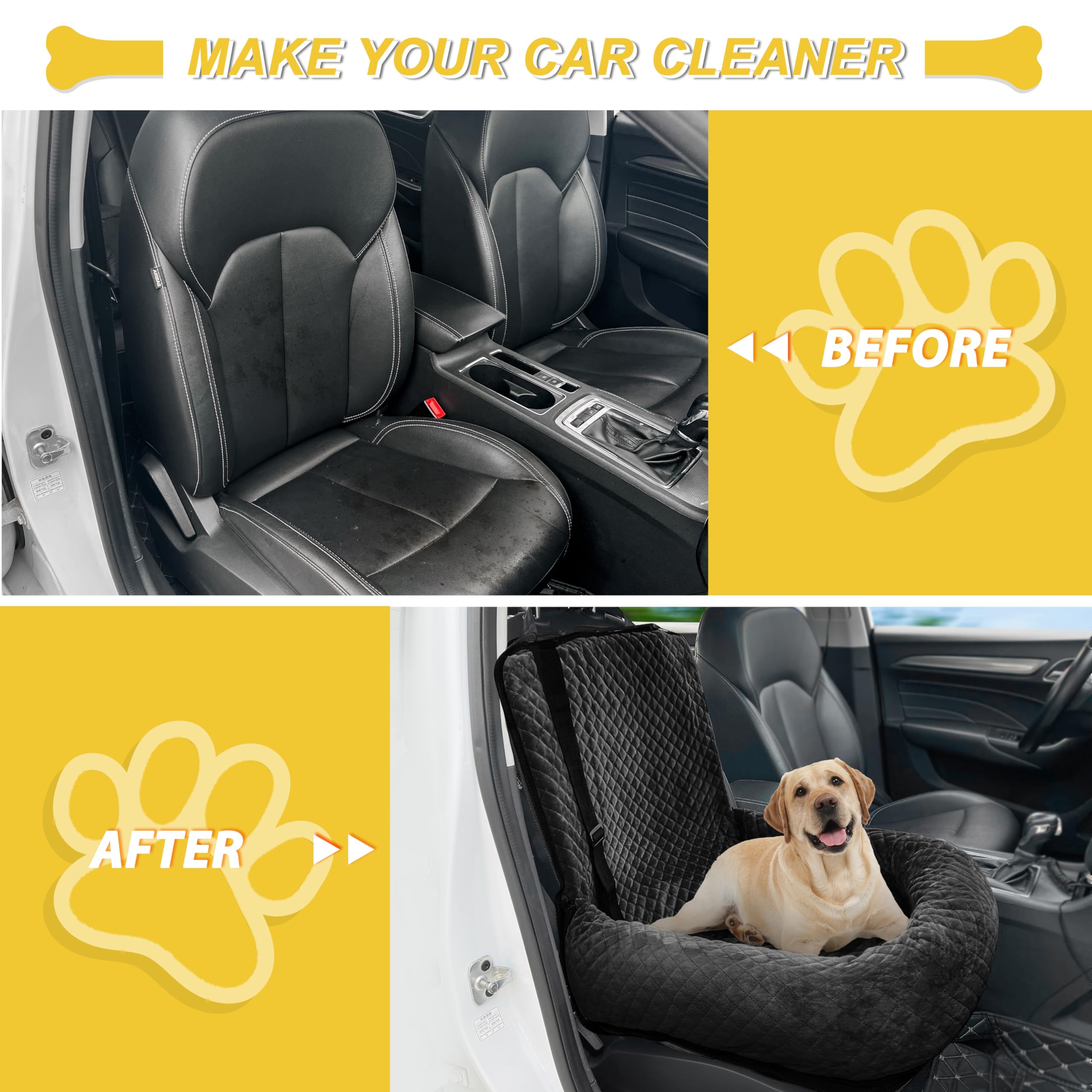 MagicFox asiento-coche-perro-compatibilidad-vehiculos se adapta a la mayoría de coches.