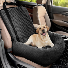MagicFox asiento-coche-perro-frontal-en-vehiculo ofrece mayor confort en trayectos.