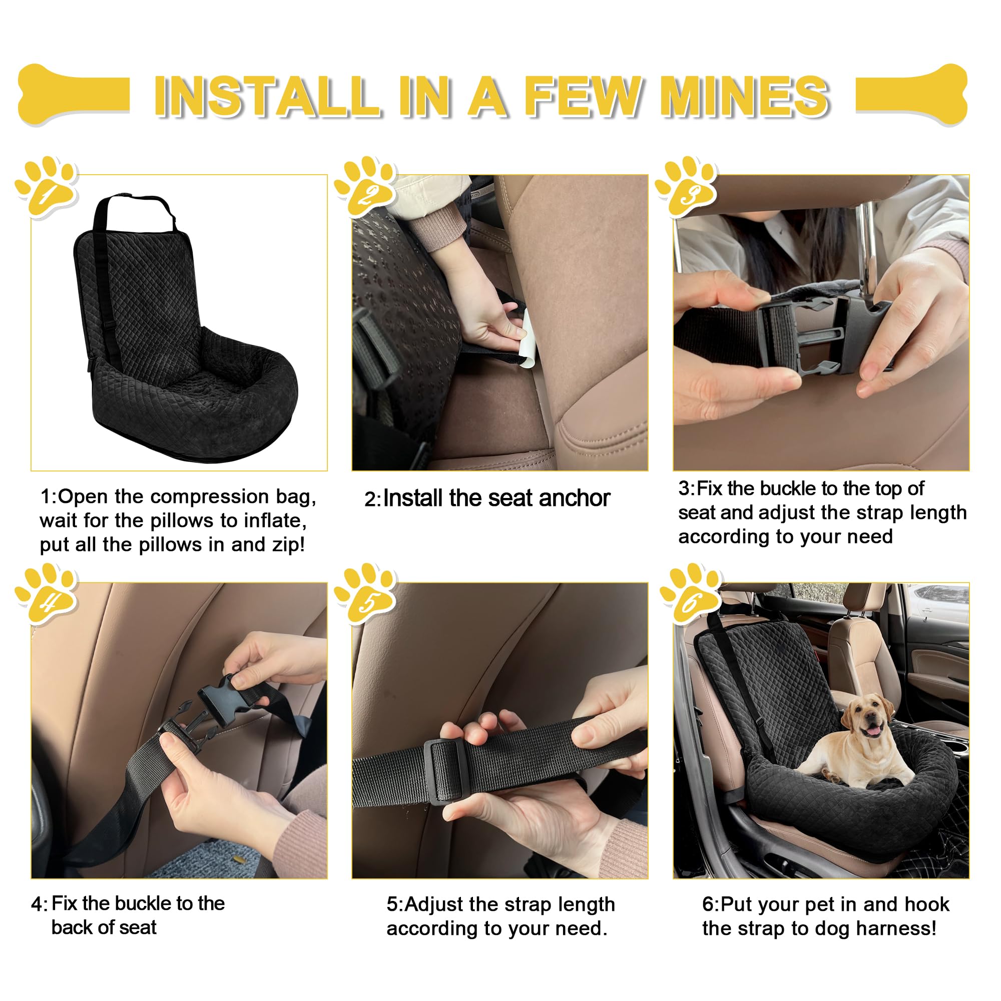 MagicFox asiento-coche-perro-limpiable-a-maquina facilita mantenimiento entre viajes.