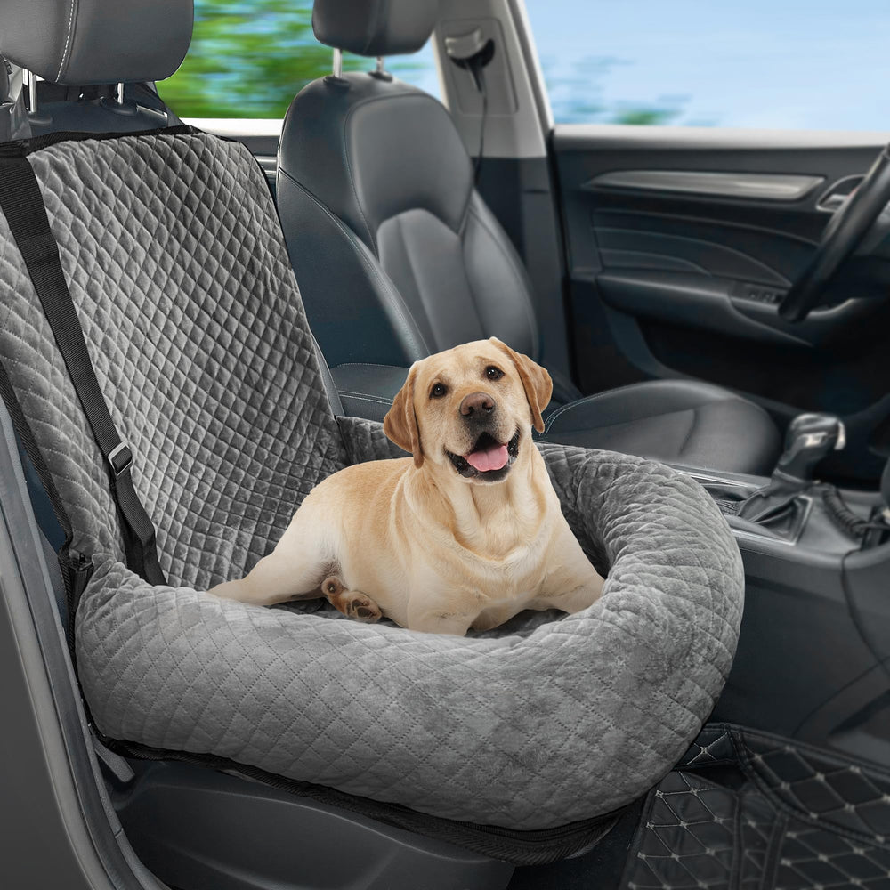 MagicFox asiento para perro en coche, cómodo en el interior para viajar.