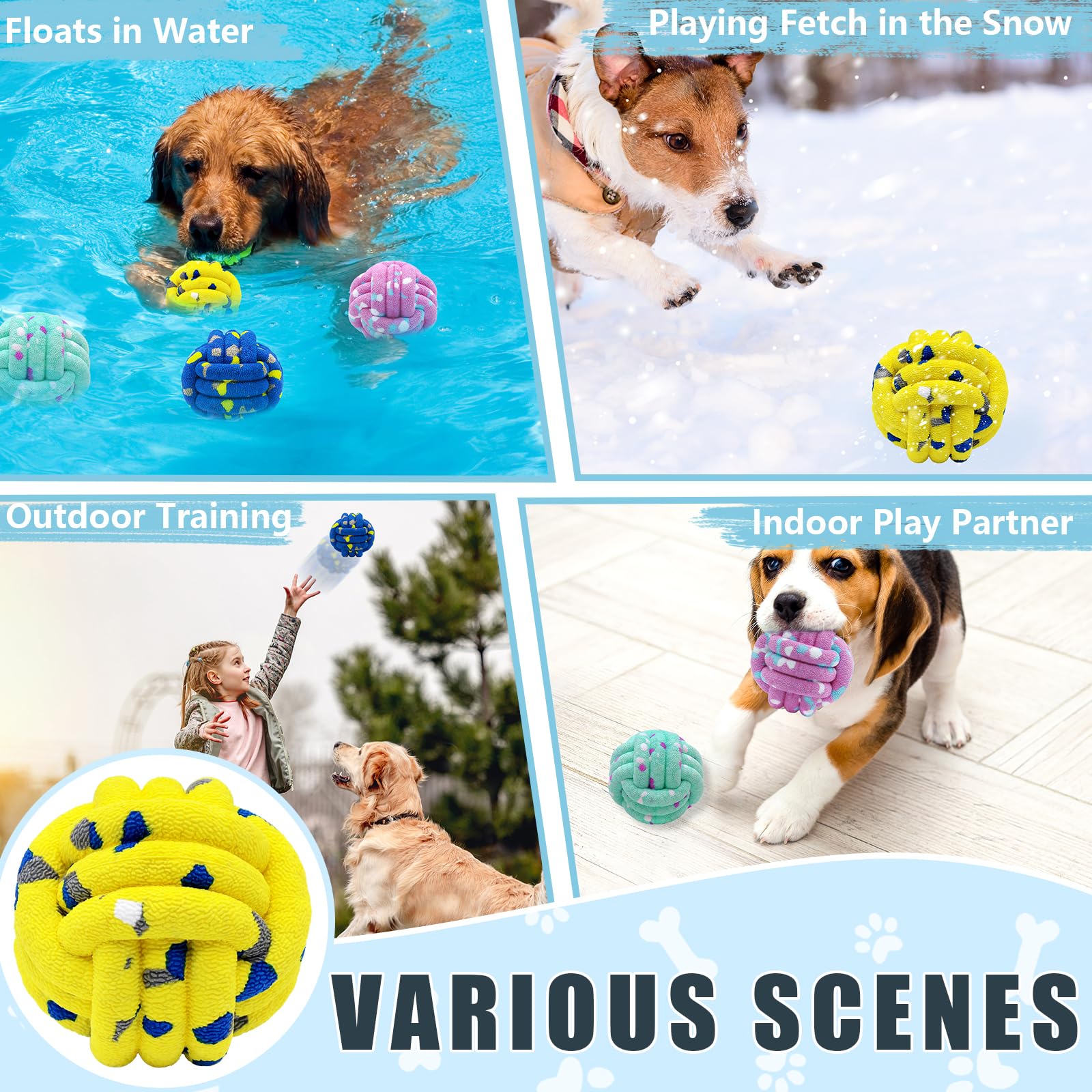 Magicorange bola de perro alto rebote favorece el juego de búsqueda y recuperación