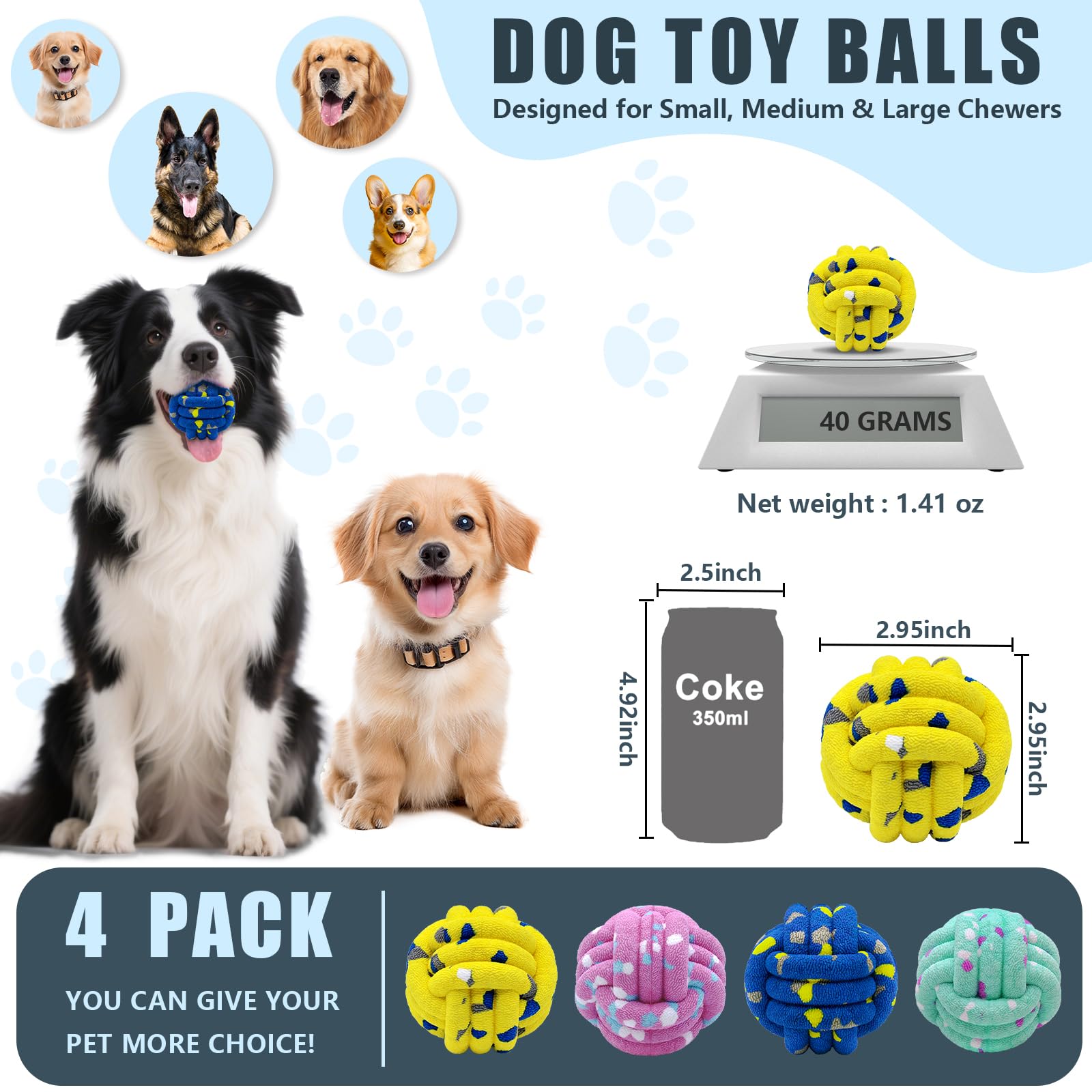 Magicorange bola para perro colores vibrantes facilita la localización durante el juego