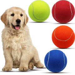 Magicorange bolas tenis perro grande, 4 pulgadas, ideal para juego al aire libre.