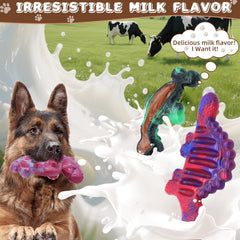 Magicorange: forma de dinosaurio con textura para mantener al perro entretenido.
