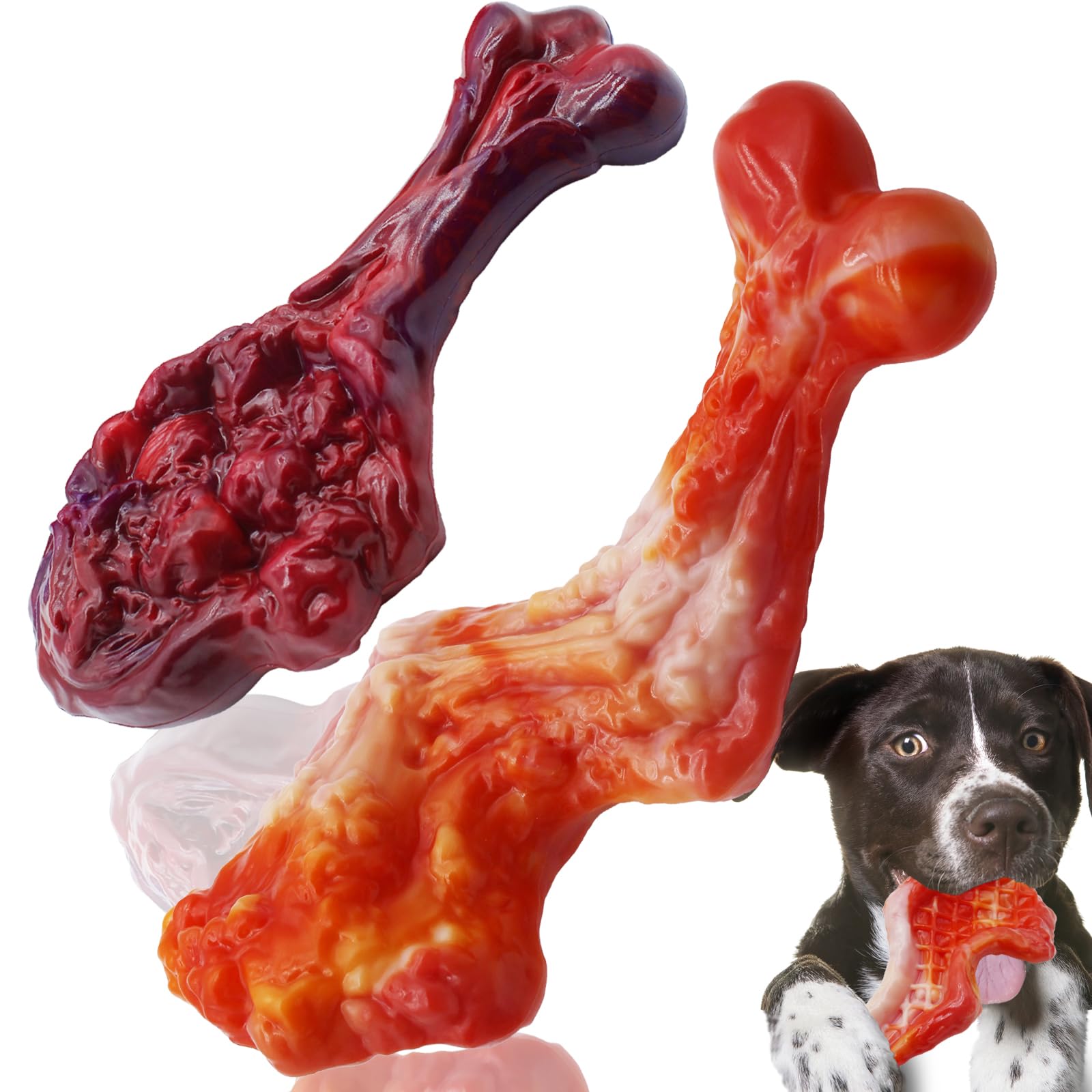 Magicorange mordedor duro para perros, ideal para masticación intensa y juego prolongado.
