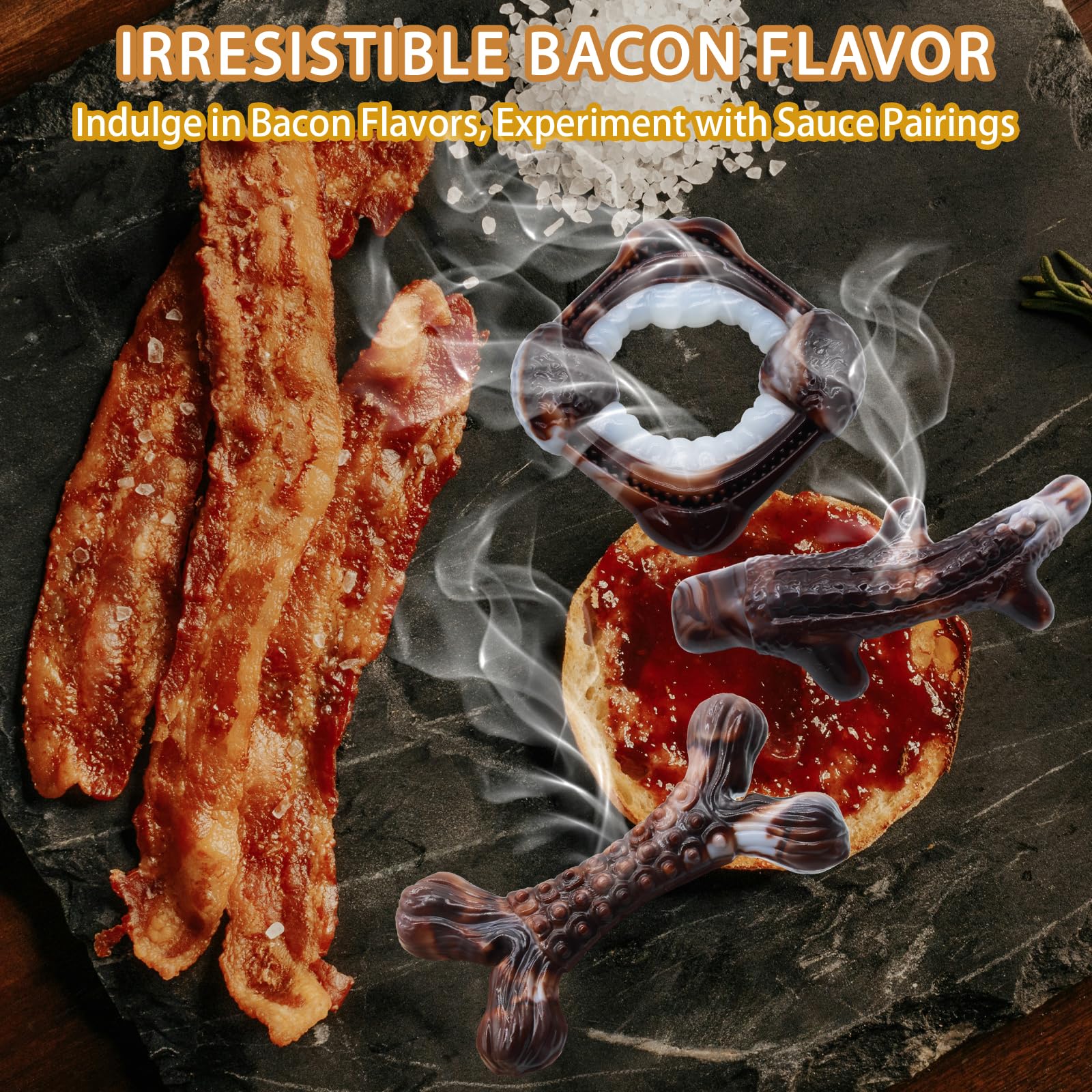 Magicorange sabor a tocino auténtico para motivar la masticación durante el juego