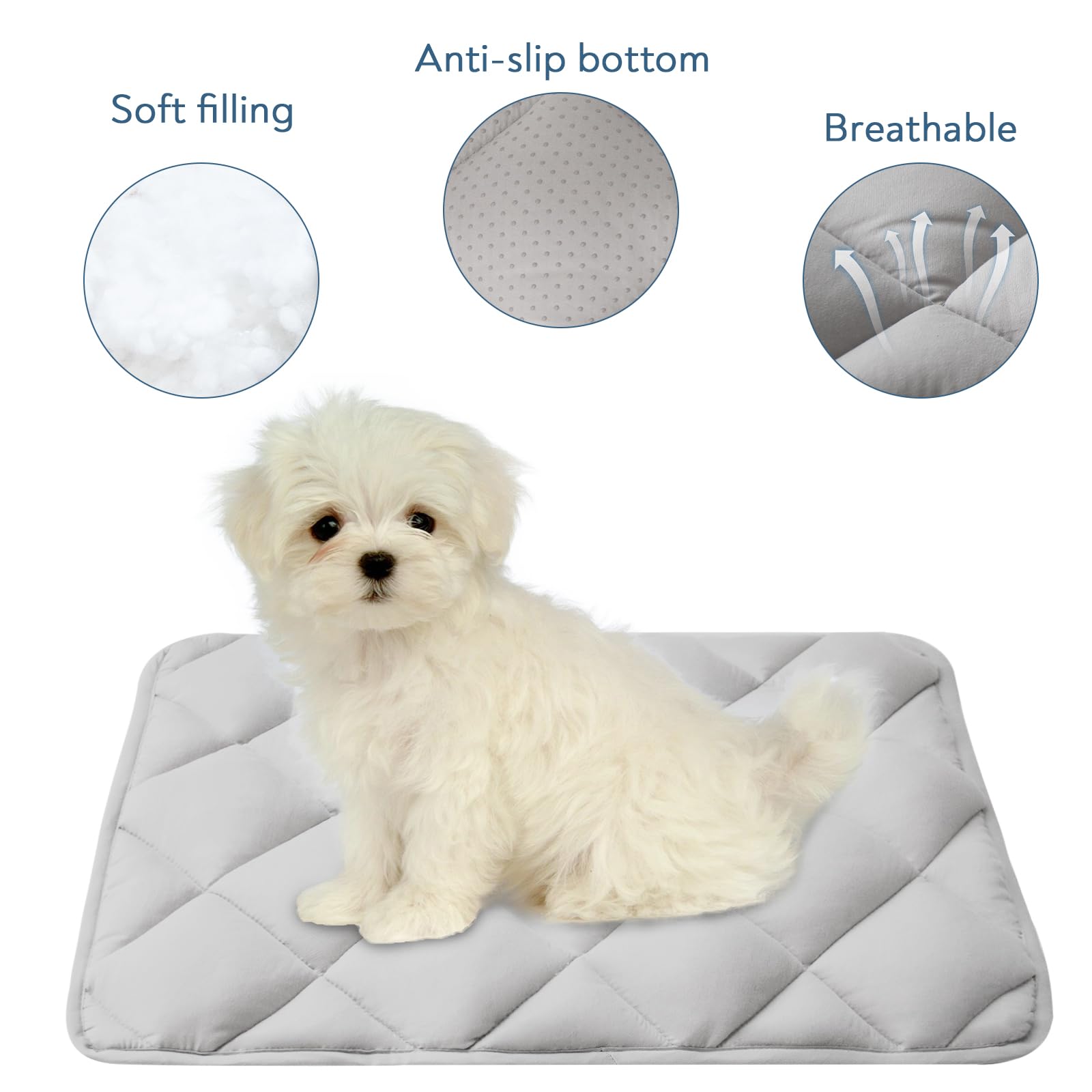 Magik & Kover – superficie suave para jaula, cómoda para perros medianos.