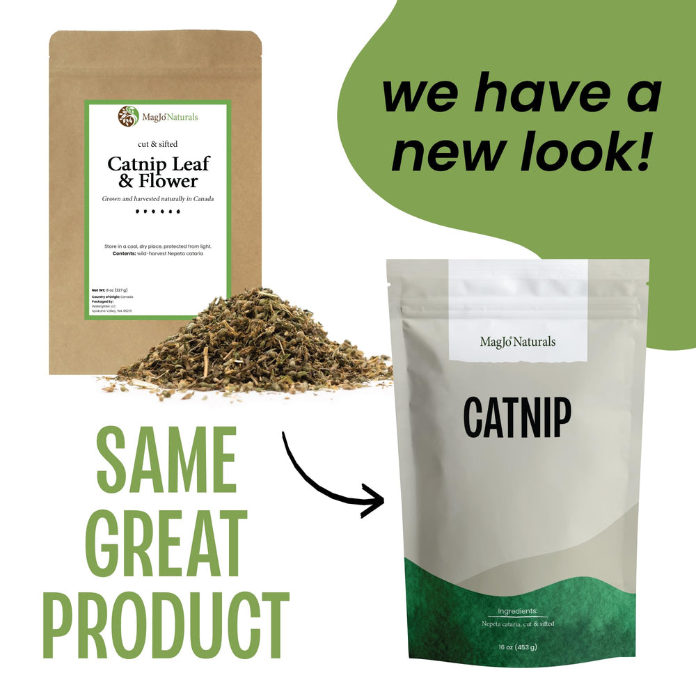 MagJo Naturals Catnip hojas secas primer plano, aroma natural para infusiones