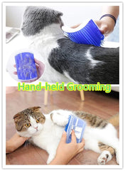 Magnoloran base de plástico ecoamigable en rascador de gato para cuidado sostenible.
