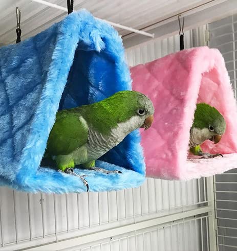 Hamaca Magnoloran para jaula en azul, soporte seguro para aves pequeñas