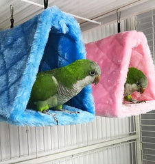 Hamaca Magnoloran para jaula en azul, soporte seguro para aves pequeñas