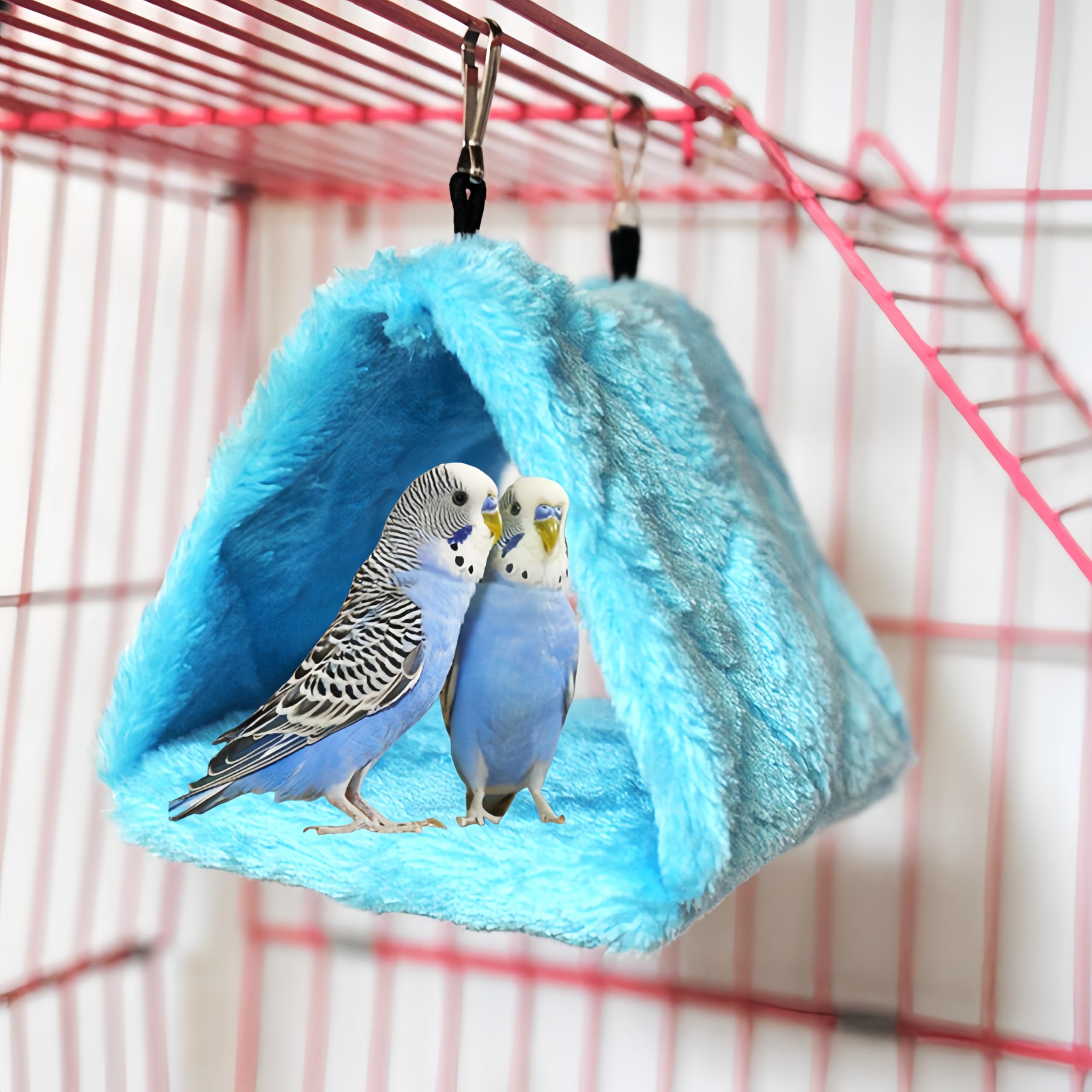 Nido acolchado Magnoloran en rosa, confort para aves