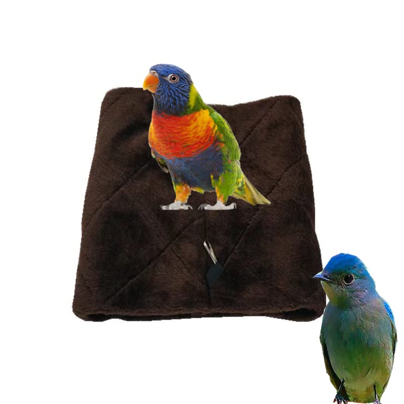 Magnoloran nido para pajaro, diseño de dos colores marrón y gris.