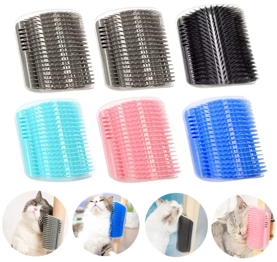 Magnoloran seis piezas: rascador de esquina para gato, ideal para acicalarse.