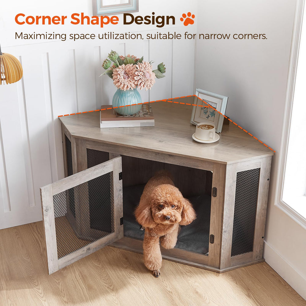 MAHANCRIS caseta-perro dimensiones 44-5-23-6-23-6: ideal para perros pequeños y medianos para dormir.