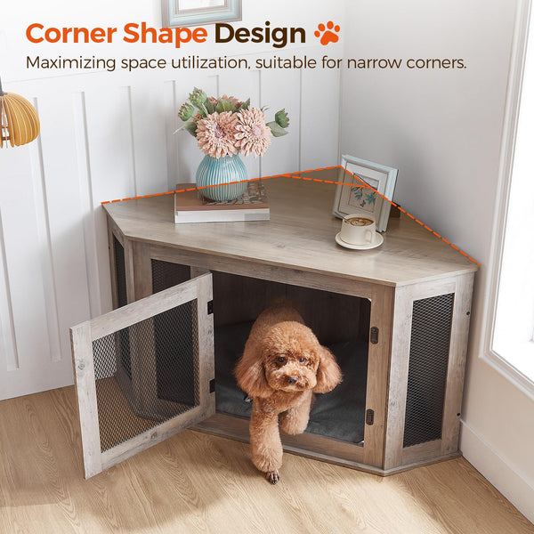 MAHANCRIS caseta-perro dimensiones 44-5-23-6-23-6: ideal para perros pequeños y medianos para dormir.