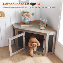 MAHANCRIS caseta-perro dimensiones 44-5-23-6-23-6: ideal para perros pequeños y medianos para dormir.