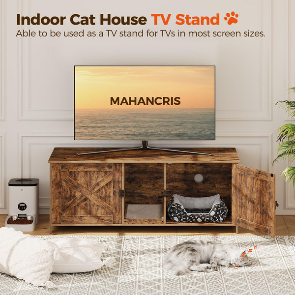 MAHANCRIS dos habitaciones ocultas, refugio y privacidad para gatos